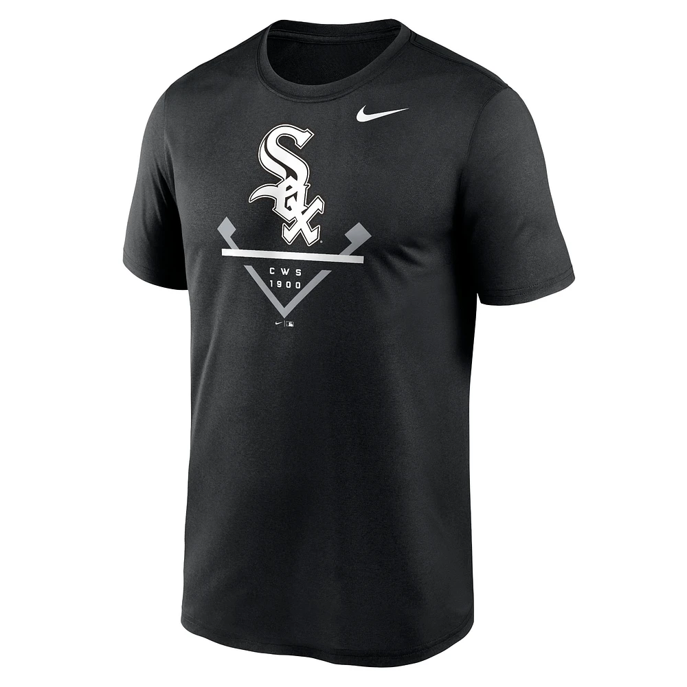 T-shirt Nike Performance Icon Legend Chicago White Sox pour homme, noir