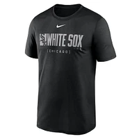 T-shirt Nike Performance Knockout Legend Chicago White Sox pour homme, noir