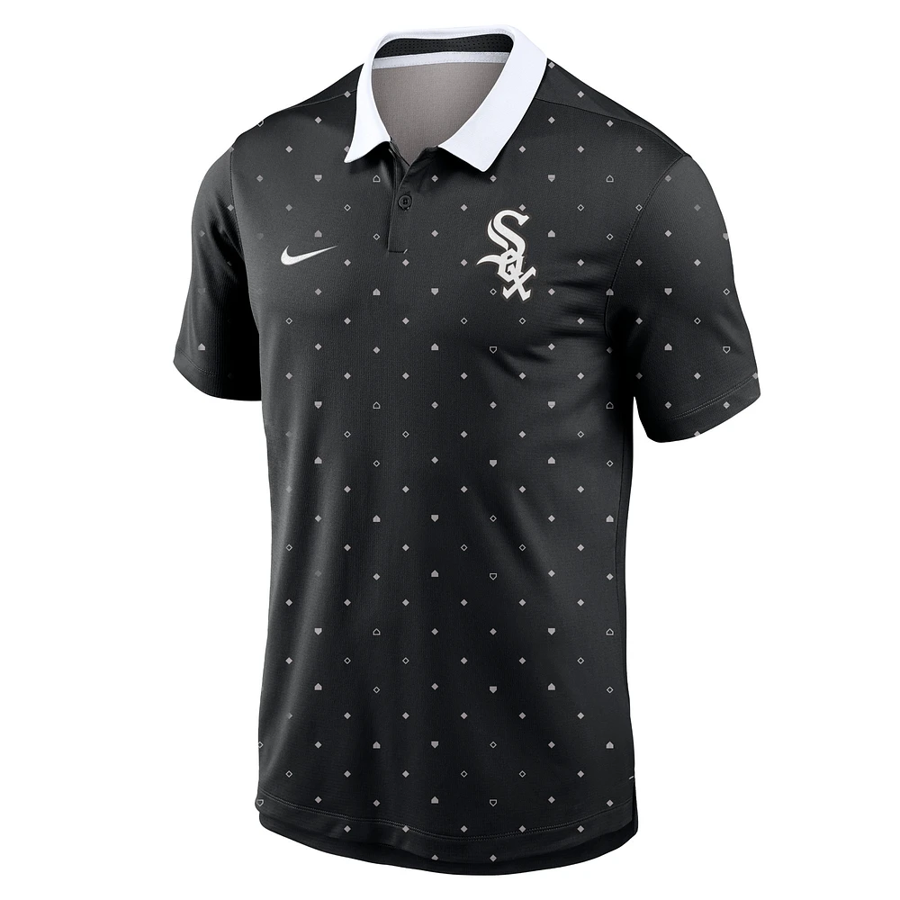 Men's Nike Black Chicago White Sox Legacy Icon Vapor Performance Polo