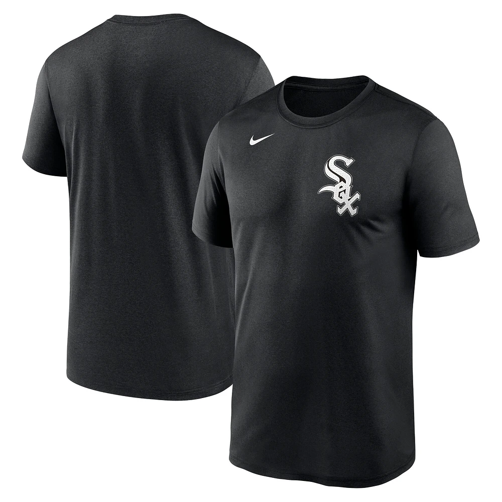 Men's Nike Black Chicago White Sox Legend Fuse Wordmark T-Shirt