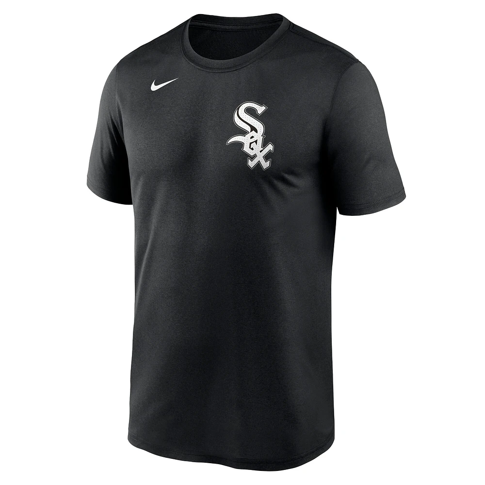 Men's Nike Black Chicago White Sox Legend Fuse Wordmark T-Shirt