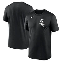 Men's Nike Black Chicago White Sox Legend Fuse Wordmark T-Shirt
