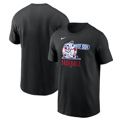 T-shirt Nike noir pour homme avec logo local de la ville natale des White Sox Chicago