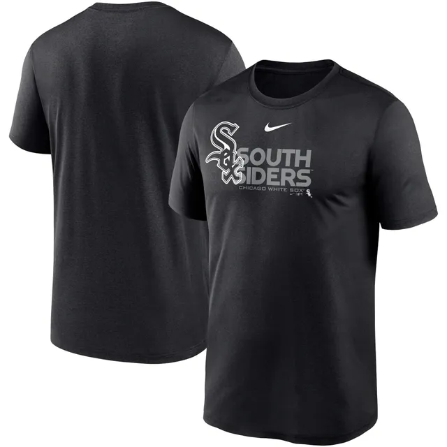 Lids Chicago White Sox Nike Authentic Collection Pregame Raglan Performance  V-Neck T-Shirt - Black