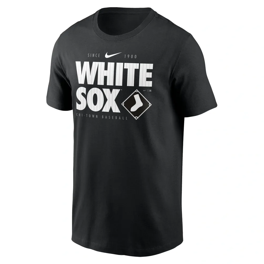 T-shirt Nike pour homme, noir, équipe locale des White Sox de Chicago