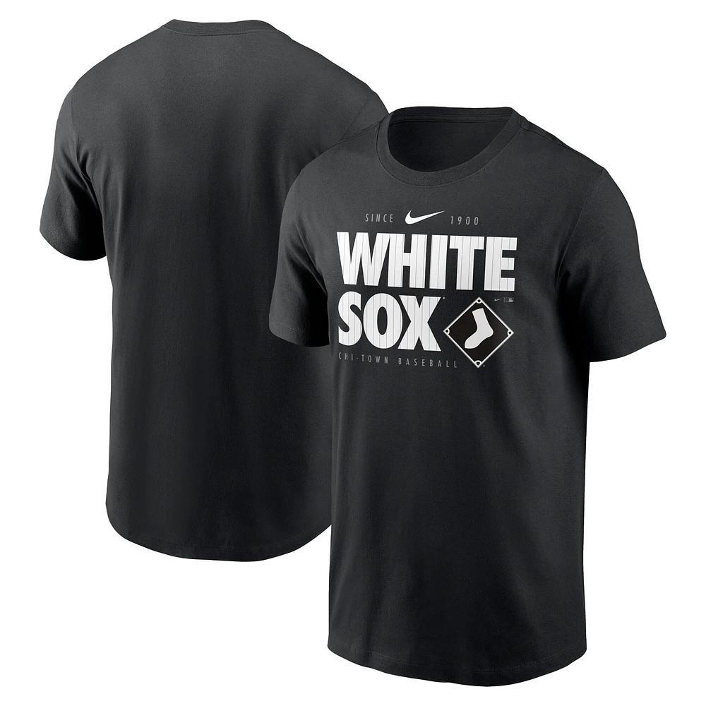 T-shirt Nike pour homme, noir, équipe locale des White Sox de Chicago