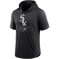 Haut à capuche léger manches courtes Nike Chicago White Sox Lockup Performance pour homme