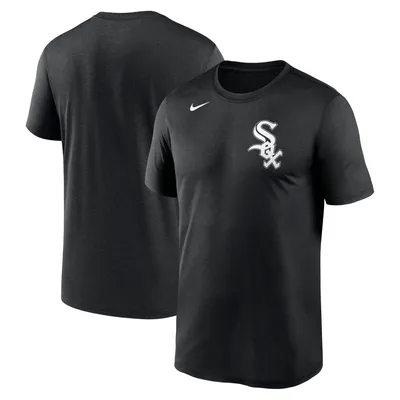 T-shirt New Legend Wordmark des Chicago White Sox Nike pour homme, noir