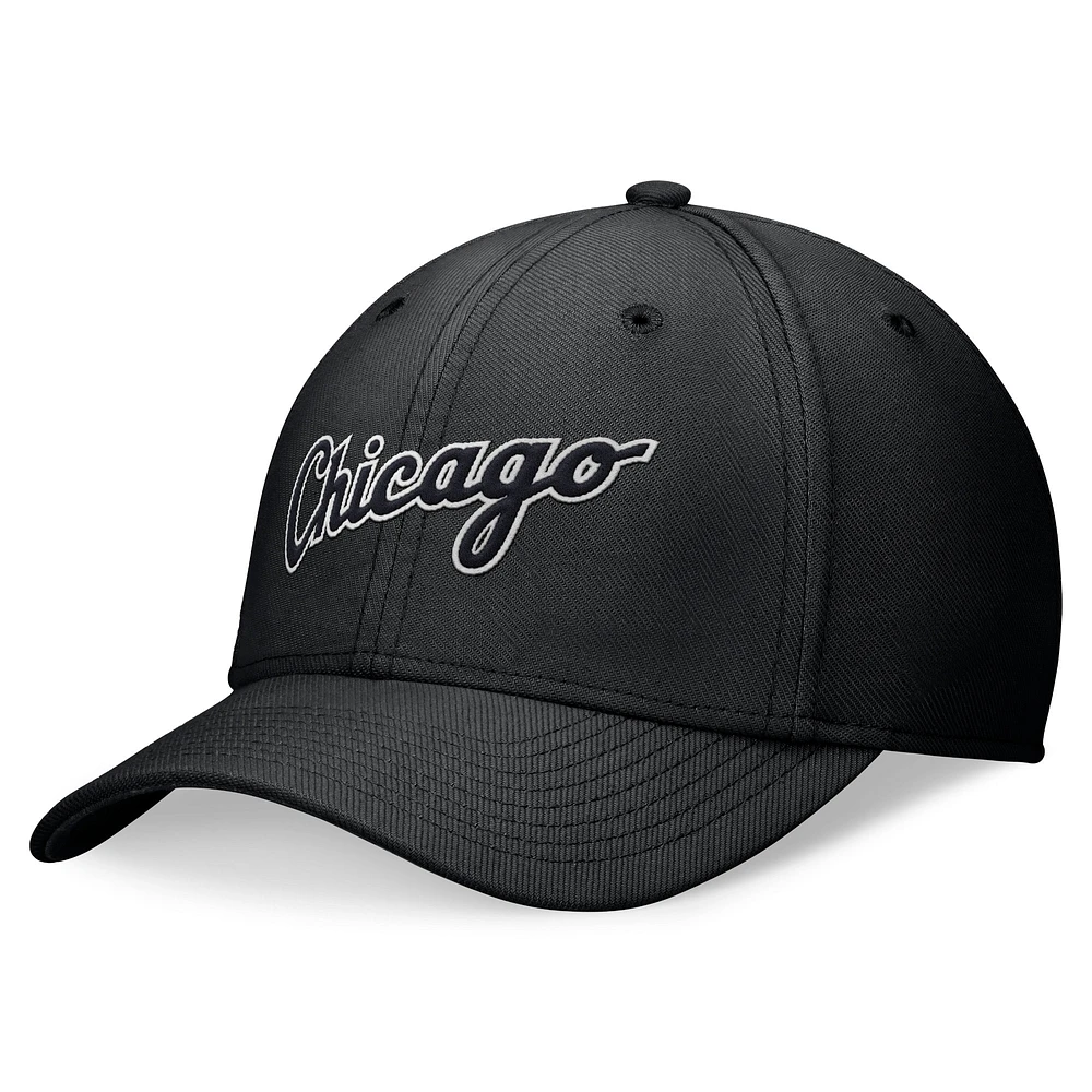 Casquette Nike Performance Flex noire des Chicago White Sox pour homme