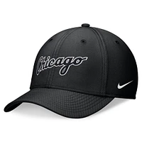 Casquette Nike noire Chicago White Sox Primetime Performance SwooshFlex pour homme