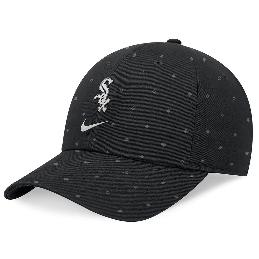 Casquette ajustable Nike noire Chicago White Sox Primetime Print Club pour homme