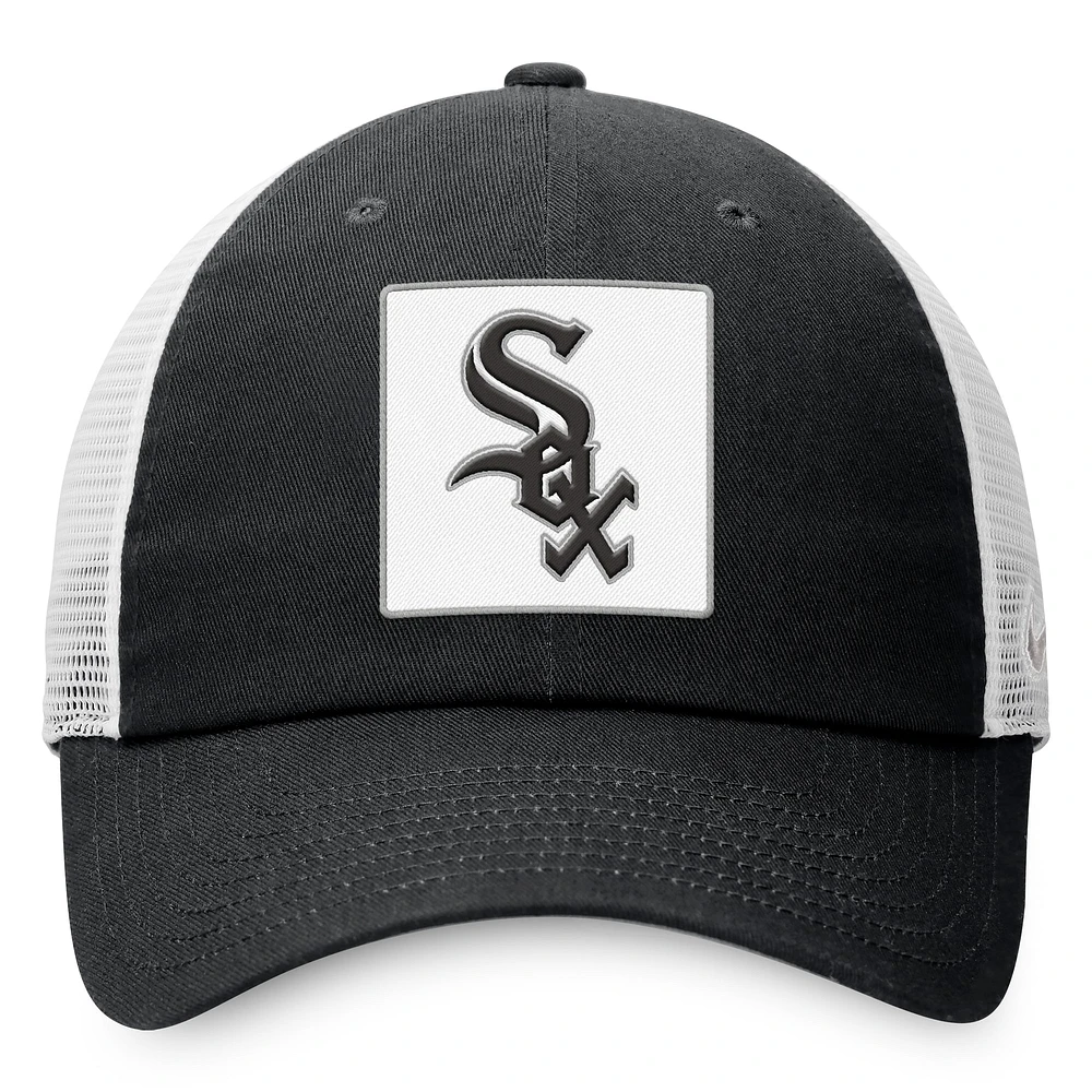 Men's Nike  Black Chicago White Sox Rise Adjustable Trucker Hat