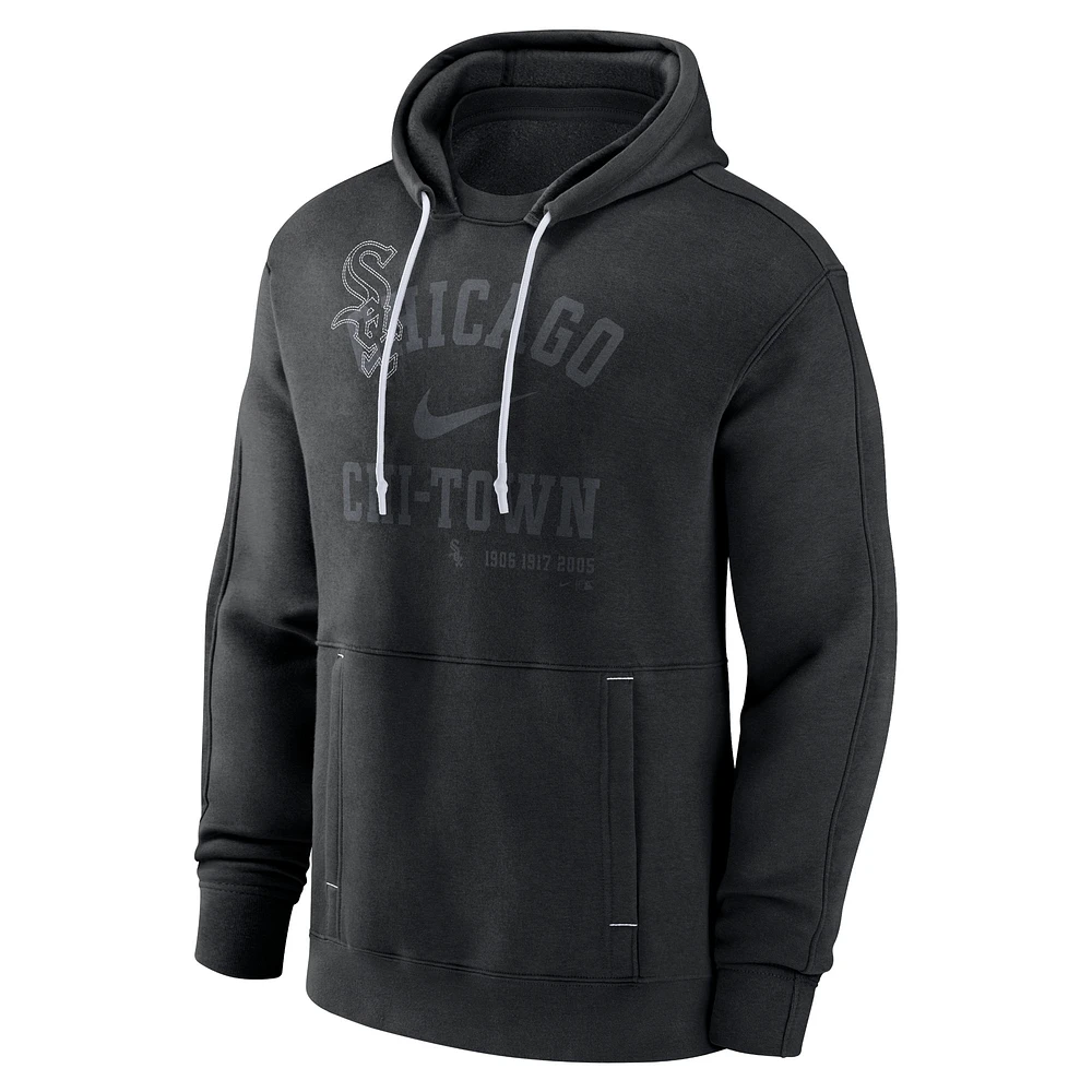 Men's Nike Black Chicago White Sox Statement Ball Game Pullover Hoodie