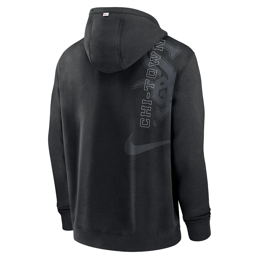 Men's Nike Black Chicago White Sox Statement Ball Game Pullover Hoodie
