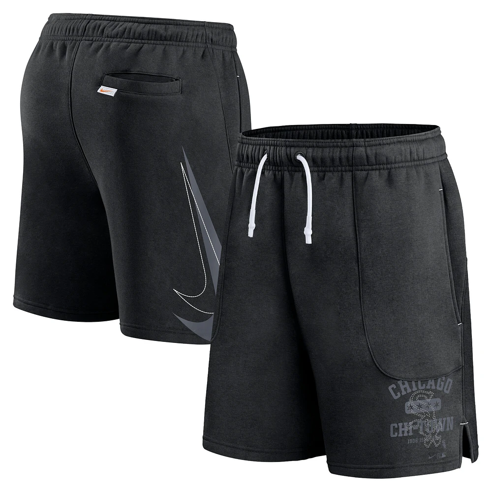 Short de jeu balle Nike Chicago White Sox Statement pour homme, noir