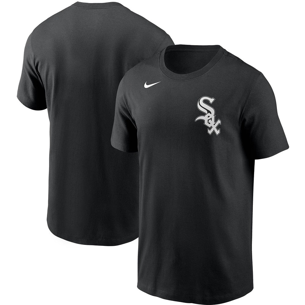 T-shirt Nike Chicago White Sox Team Wordmark pour homme, noir