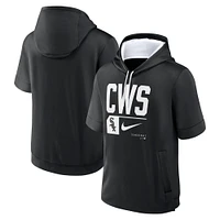 Men's Nike Black Chicago White Sox Tri-Code Lockup Short Sleeve Pullover Hoodie