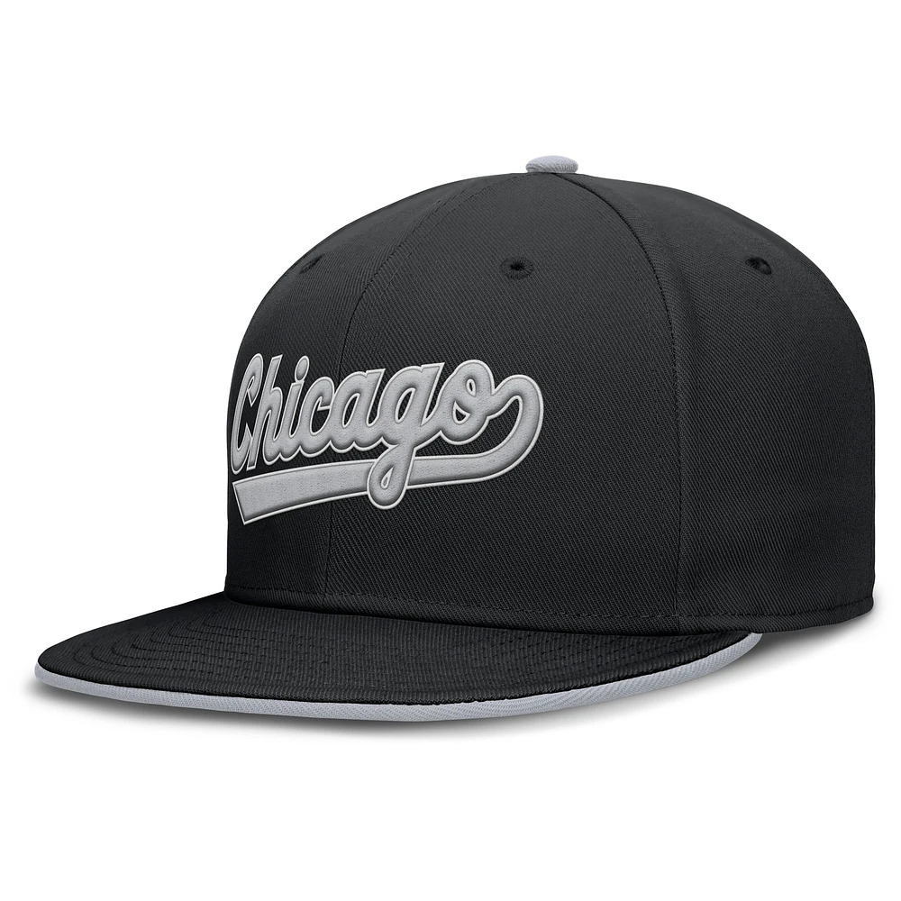 Men's Nike Black Chicago White Sox True Performance Fitted Hat