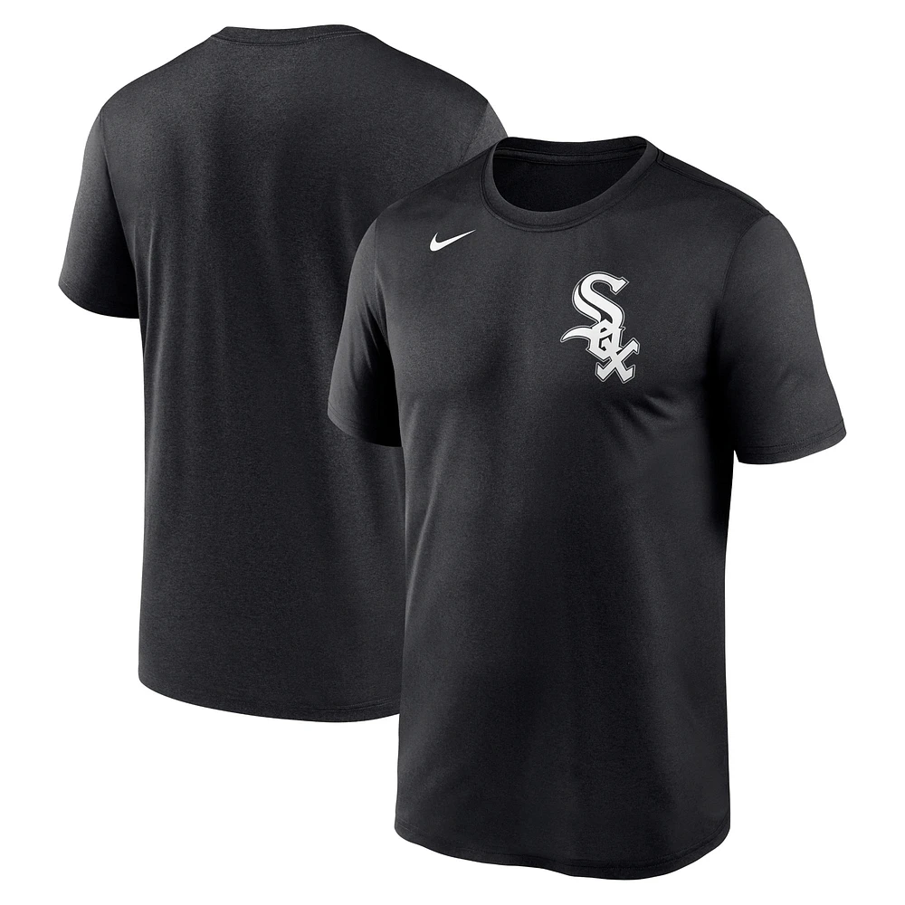 T-shirt grande et haute Performance Nike Chicago White Sox Wordmark Legend pour homme