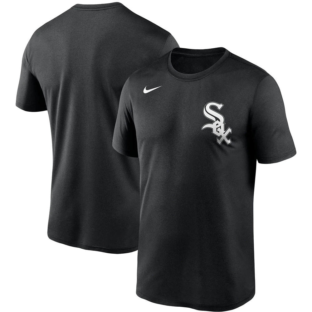 Men's Nike Black Chicago White Sox Wordmark Legend Performance T-Shirt