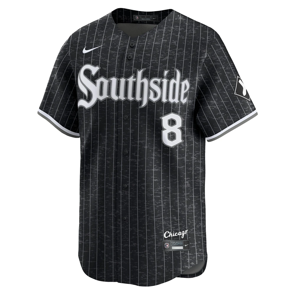 Maillot Nike Bo Jackson pour homme, noir, Chicago White Sox City Connect, joueur retraité