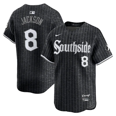 Maillot Nike Bo Jackson pour homme, noir, Chicago White Sox City Connect, joueur retraité