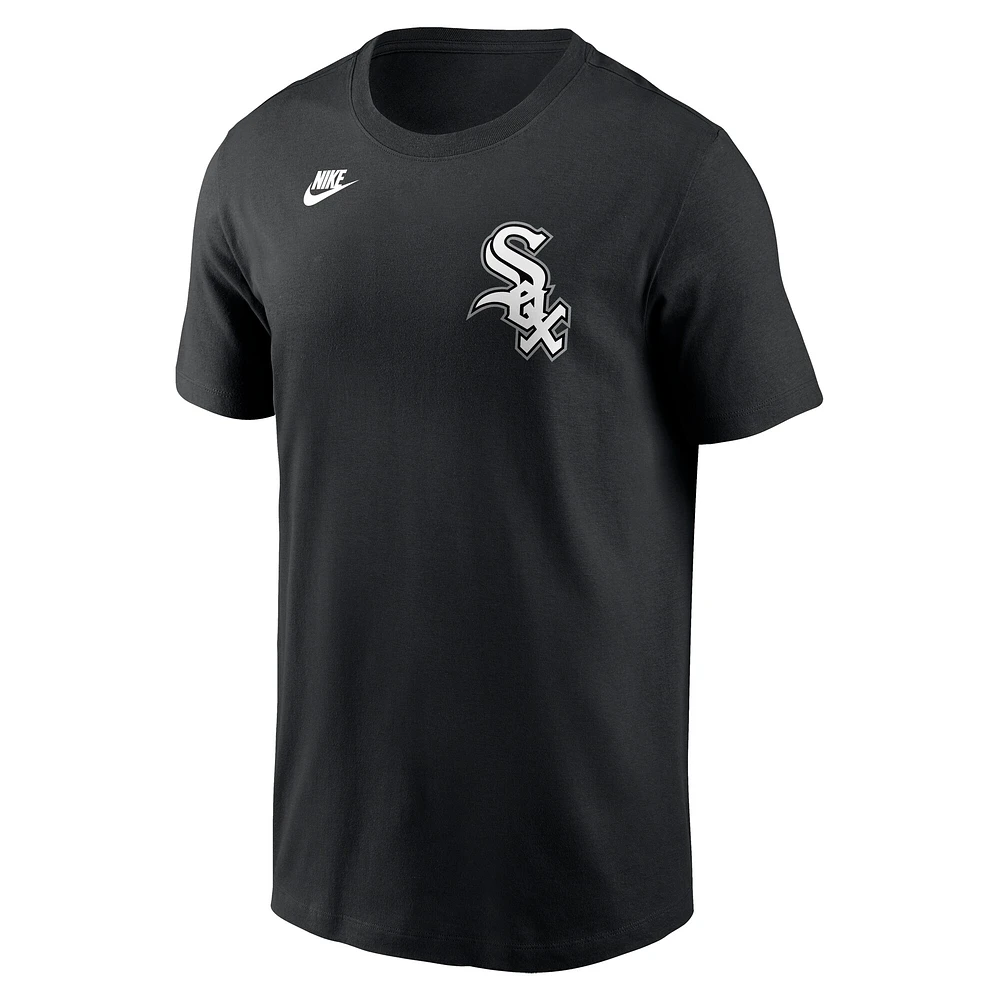 T-shirt Nike Bo Jackson pour homme, noir, Chicago White Sox, Cooperstown Collection Fuse avec nom et numéro