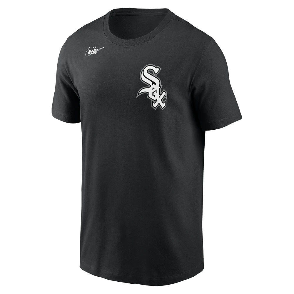 T-shirt Nike Bo Jackson pour homme, noir, Chicago White Sox, Cooperstown Collection, nom et numéro