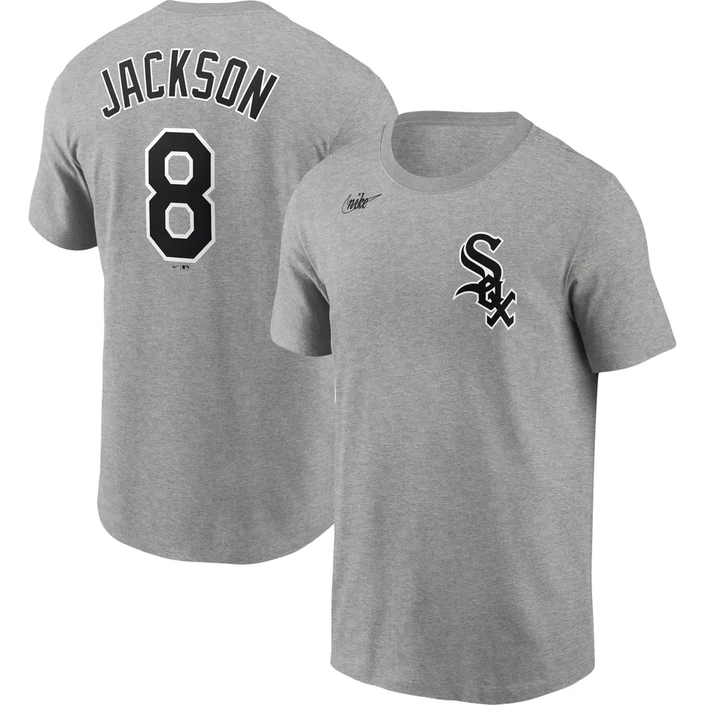 T-shirt Nike Bo Jackson Heathered Grey Chicago White Sox Cooperstown Collection pour homme avec nom et numéro