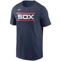 Men's Nike Carlton Fisk Navy Chicago White Sox Cooperstown Collection Name & Number T-Shirt