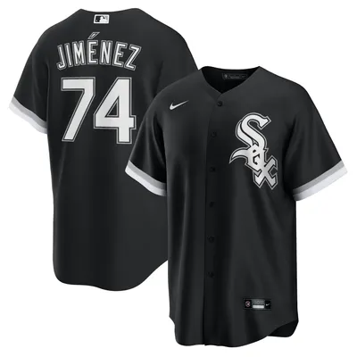 Eloy Jimenez Chicago White Sox Autographed White Pinstripe Nike