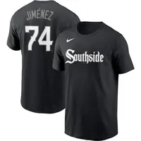 Men's Nike Lucas Giolito Black Chicago White Sox Name & Number T-Shirt