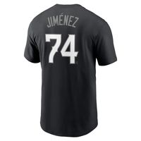 Men's Nike Eloy Jimenez Black Chicago White Sox City Connect Name & Number T-Shirt