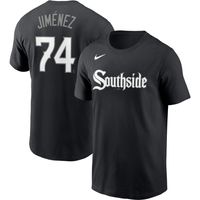 Men's Nike Eloy Jimenez Black Chicago White Sox City Connect Name & Number T-Shirt