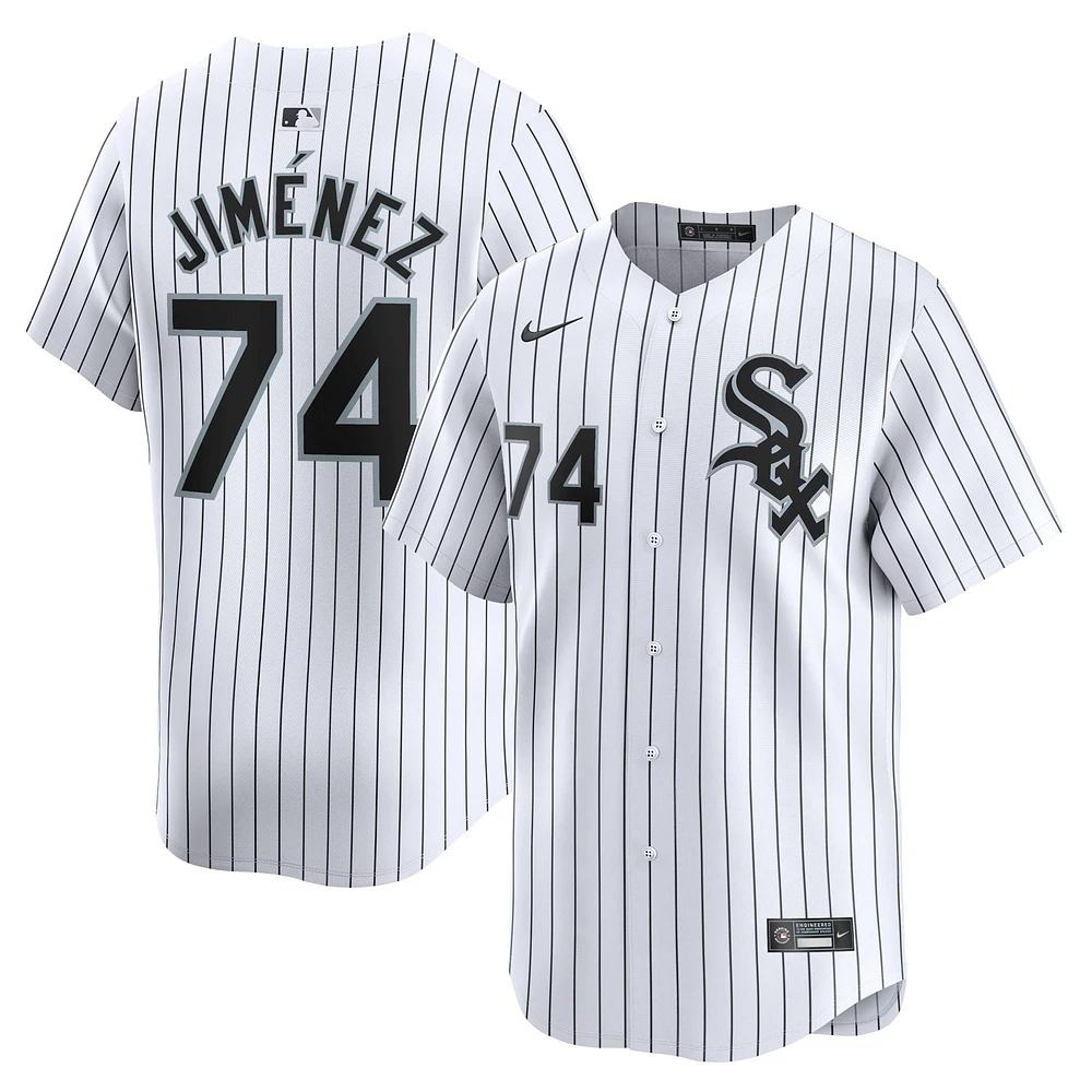 Maillot de joueur Nike Eloy Jimenez blanc Chicago White Sox Home Limited pour homme