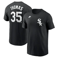 Men's Nike Frank Thomas Black Chicago White Sox Cooperstown Collection Fuse Name & Number T-Shirt