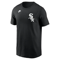 Men's Nike Frank Thomas Black Chicago White Sox Cooperstown Collection Fuse Name & Number T-Shirt