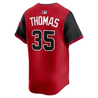 Men's Nike Frank Thomas Red/Black Chicago White Sox 2025 City Connect Limited Retired Player Jersey