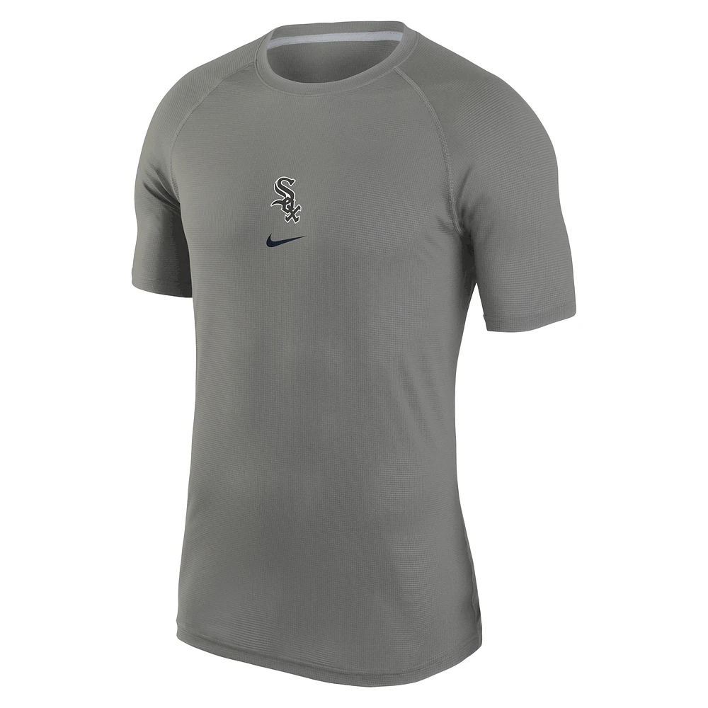 T-shirt de base Nike gris pour homme la collection authentique des Chicago White Sox