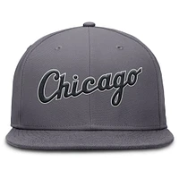 Casquette Nike Performance True Fitted grise pour homme des Chicago White Sox