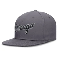 Casquette Nike Performance True Fitted grise pour homme des Chicago White Sox