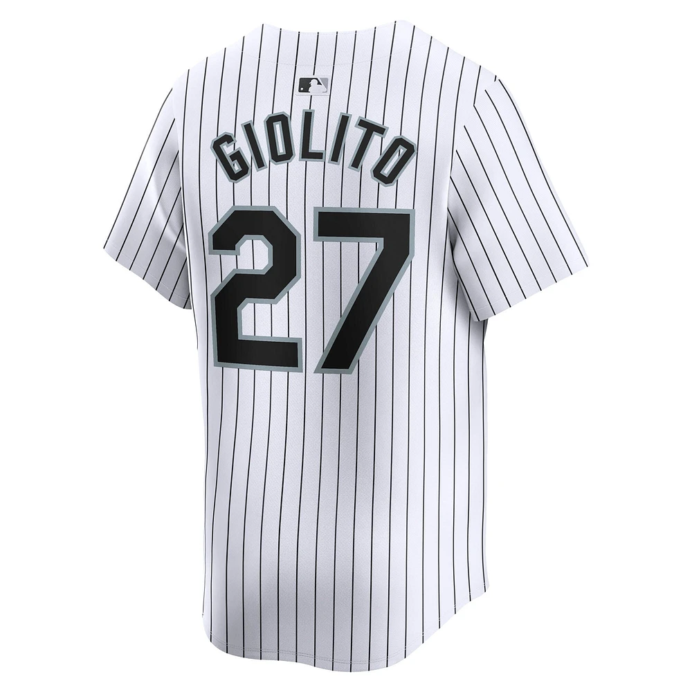 Maillot de joueur Nike Lucas Giolito blanc Chicago White Sox Home Limited pour homme