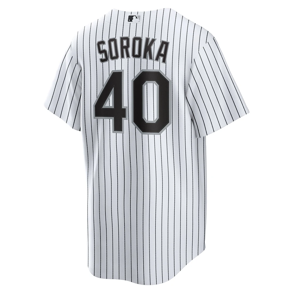 Men's Nike Michael Soroka White Chicago Sox Home Replica Jersey