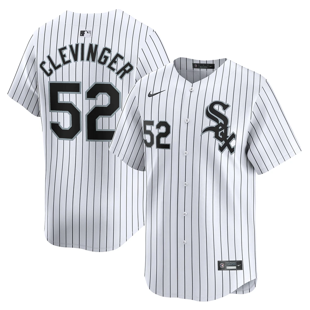 Men's Nike Mike Clevinger White Chicago Sox Home Limited Player Jersey