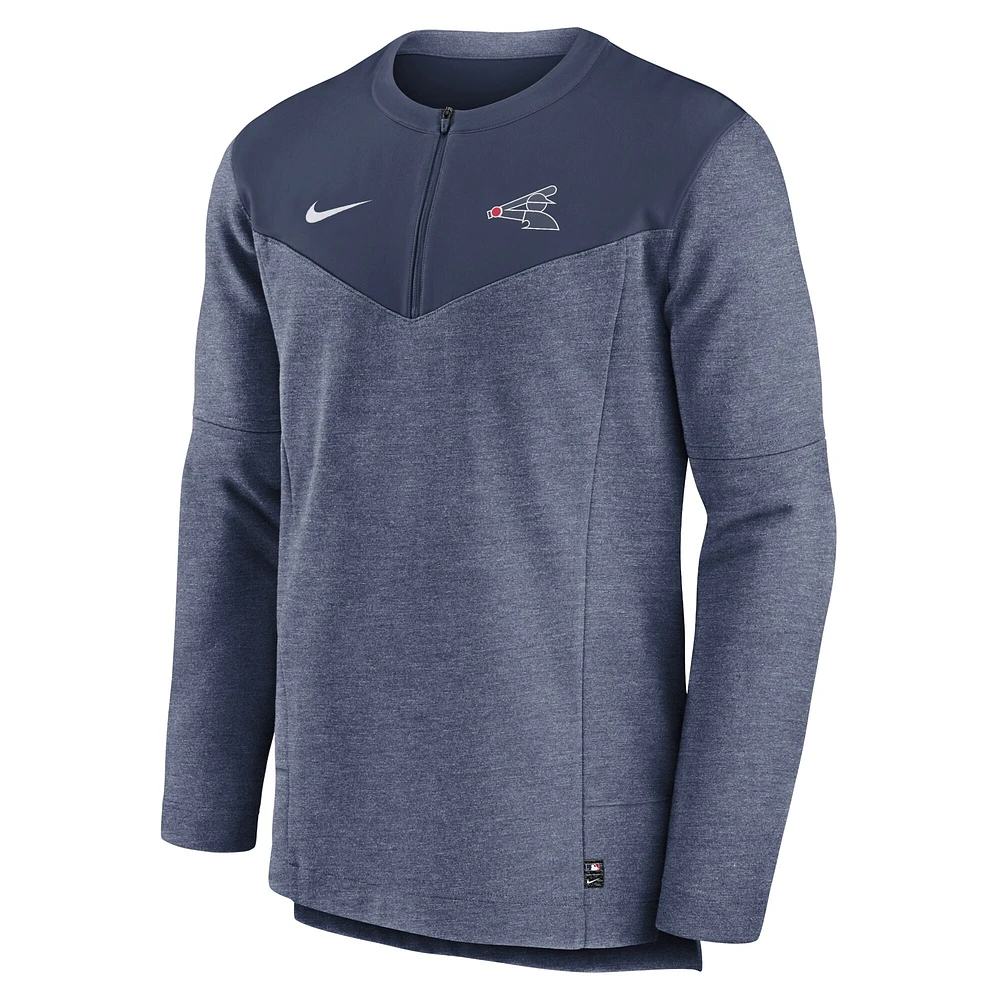 Men's Nike Navy Chicago White Sox Authentic Collection Game Time Performance Half-Zip Top