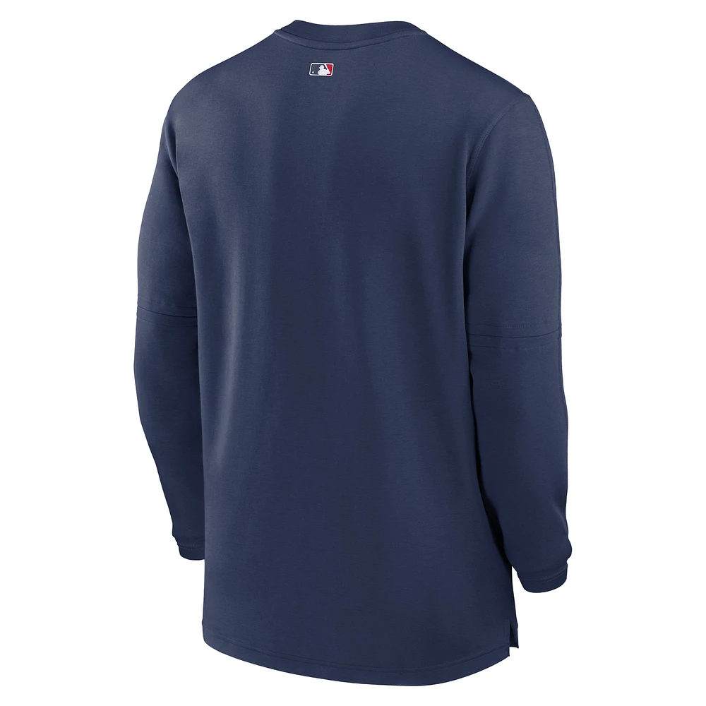 Men's Nike Navy Chicago White Sox Authentic Collection Game Time Performance Quarter-Zip Top