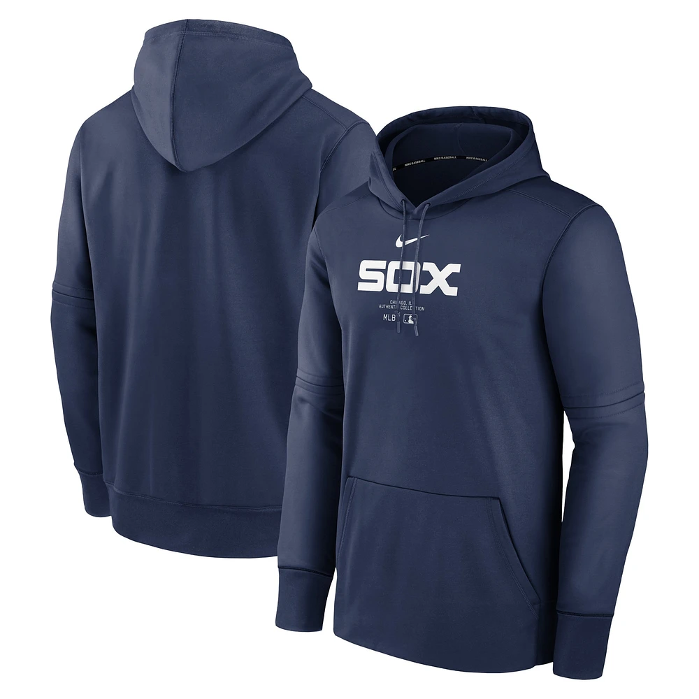 Men's Nike Navy Chicago White Sox Authentic Collection Practice Performance Pullover Hoodie