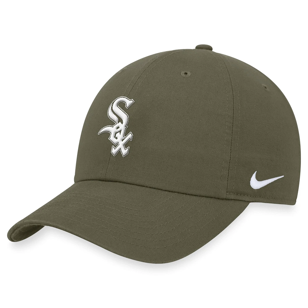 Casquette réglable Nike Olive Chicago White Sox Club pour homme