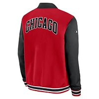 Men's Nike Red/Black Chicago White Sox 2025 City Connect Authentic Collection Full-Zip Bomber Jacket