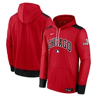 Sweat à capuche Nike Performance authentique Chicago White Sox 2025 City Connect pour homme, rouge/noir